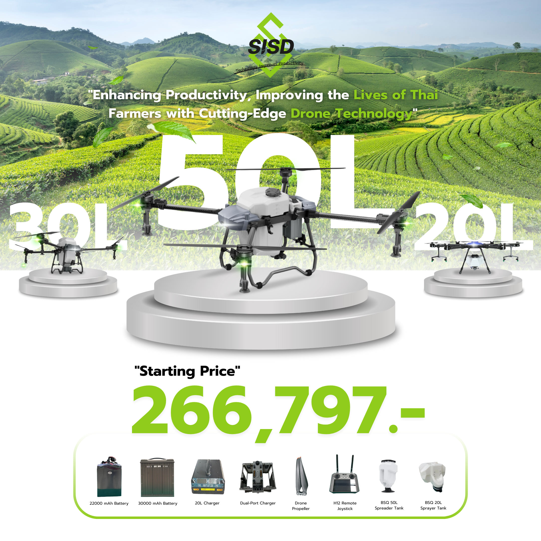 Introducing 3 advanced agricultural drones from SOAR INTO SKY DRONES